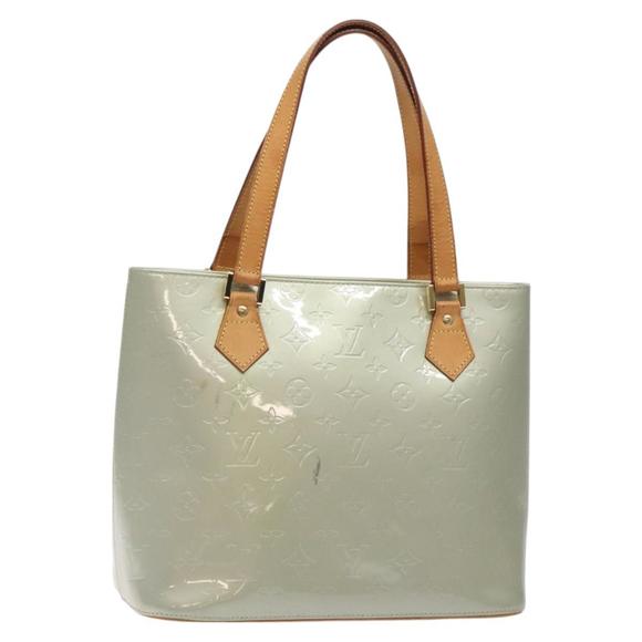 LOUIS VUITTON Monogram Vernis Houston Hand Bag Gris M91053 LV Auth ep9212